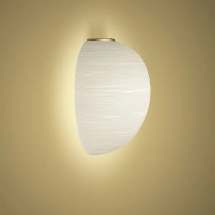 GEM SEMI ZIDNA LAMPA ZLATNA/BIJELA