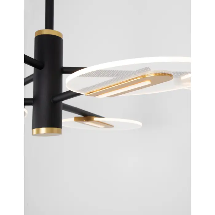 GENTI VISILICA LED 41W/3000K/2681lm/IP20/CRNA & ZLATNA