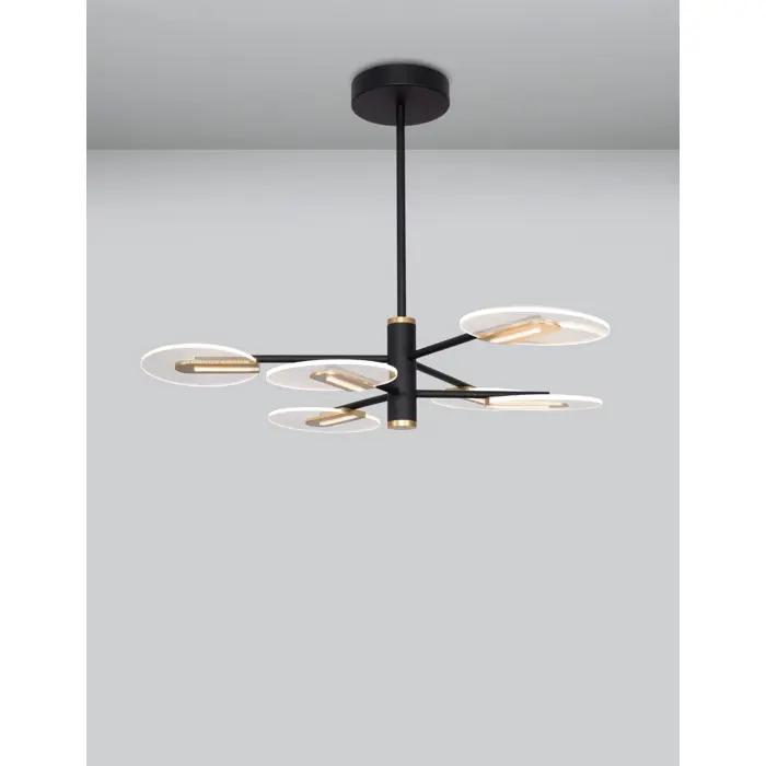 GENTI VISILICA LED 41W/3000K/2681lm/IP20/CRNA & ZLATNA
