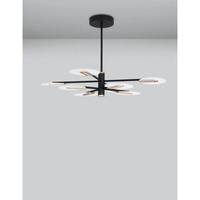 GENTI VISILICA LED 54W/3000K/3606lm/IP20/CRNA & ZLATNA