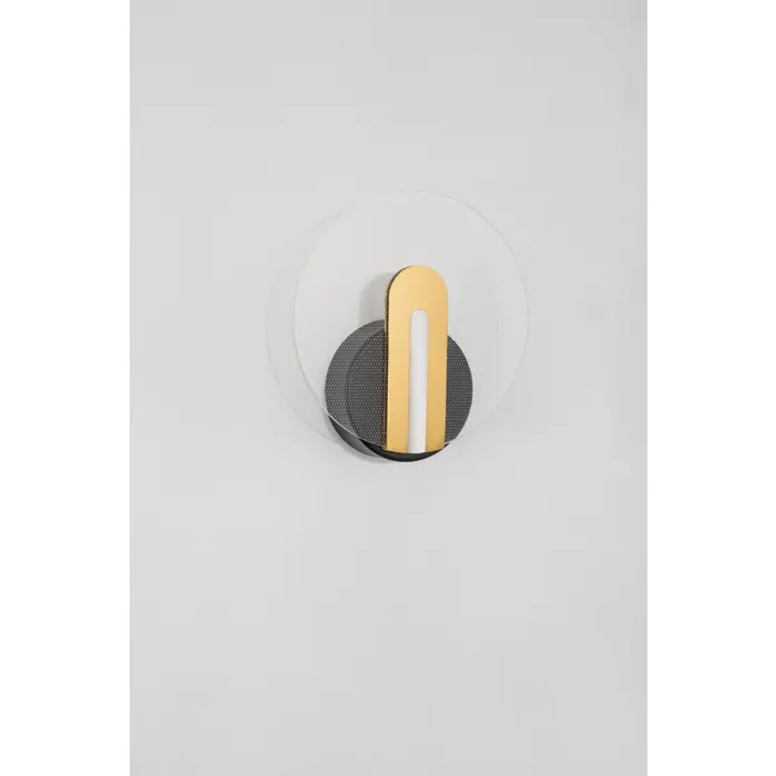 GENTI ZIDNA LAMPA LED 8W/3000K/567lm/IP20/CRNA & ZLATNA