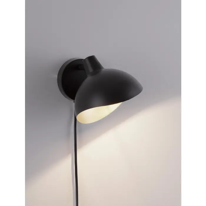 GETI ZIDNA LAMPA E14 /IP20/MATT CRNA & ZLATNA