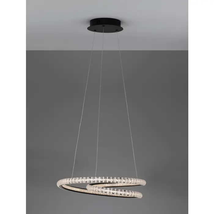 GINEVRA VISILICA LED 45W/3000K/2800lm/DIMM/IP20/CRNA