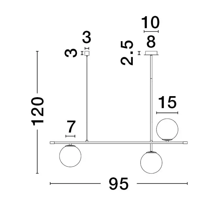 GIT VISLICA G9 /IP20/MATT CRNA & ZLATNA