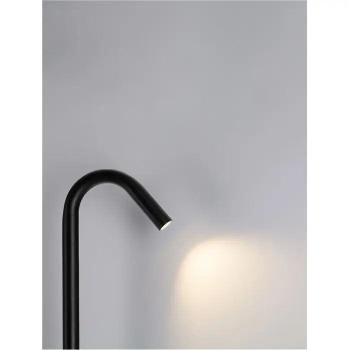 GLEAM STAJAĆA LAMPA LED 3000K 183lm IP65 CRNA