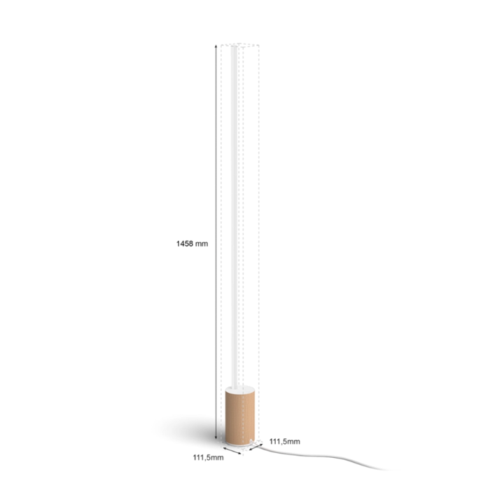 GRADIENT SIGNE PHILIPS HUE pametna LED svjetiljka FLOOR hrast