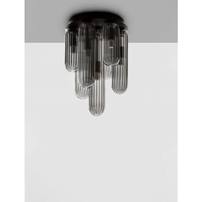 GUSTAVE PLAFONSKA LAMPA G9 /IP20/SIVA & MATT CRNA