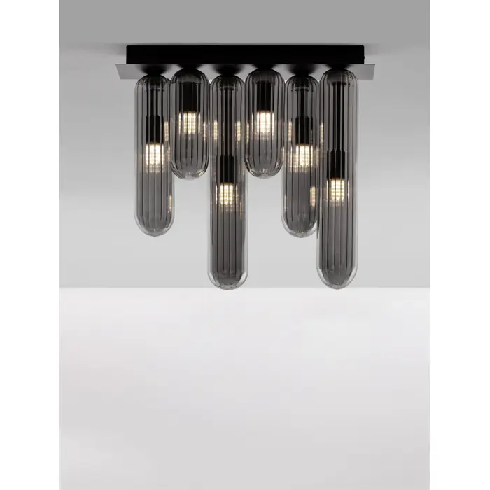 GUSTAVE PLAFONSKA LAMPA G9 /IP20/SIVA & MATT CRNA