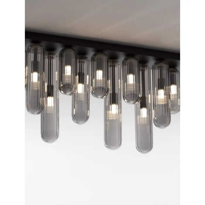 GUSTAVE PLAFONSKA LAMPA G9 /IP20/SIVA & MATT CRNA