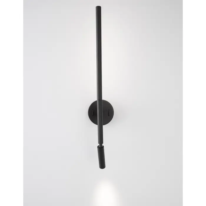 HANDY ZIDNA LAMPA LED 9W/3000K/520lm/IP20/CRNA