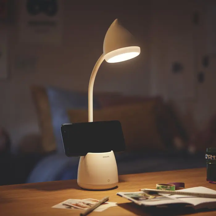 HAT PHILIPS LED stolna lampa DSK213 PT 4.5W 40K W USB