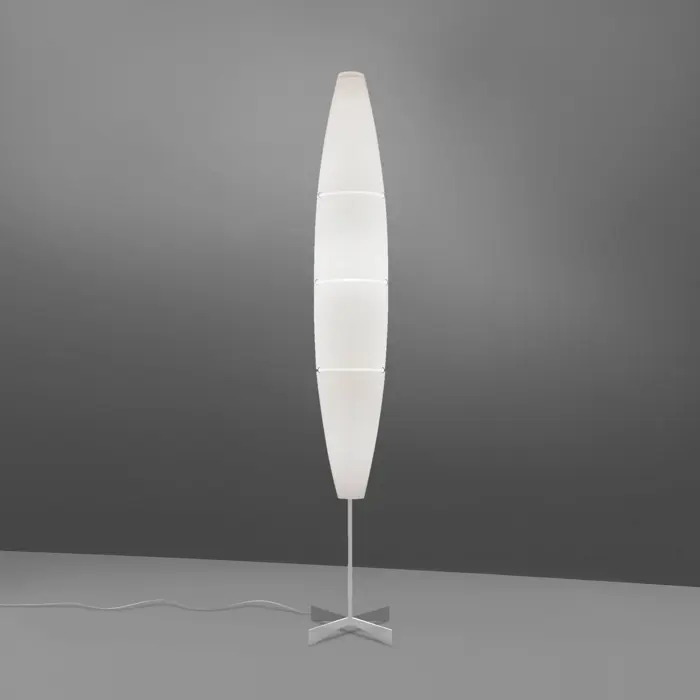 HAVANA TERRA STAJAĆA LAMPA KROM BIJELA