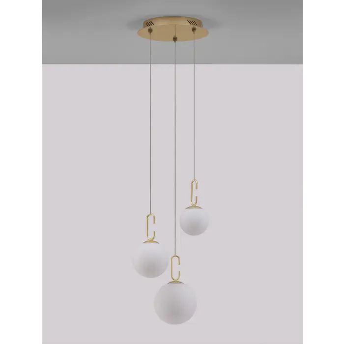 HOOK VISILICA LED 25,8 WattW/3000K/2521lm/IP20/SATIN ZLATNA & BIJELA