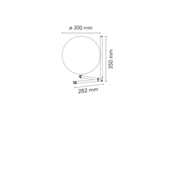 IC STOLNA SVJETILJKA STARO ZLATO E27 150W IP20