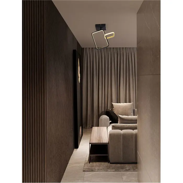 IMAR PLAFONJERA LED/3200K/30W/1261Lm/CRNA & ZLATNA