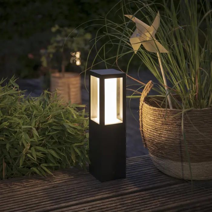 PHILIPS HUE IMPRESS vanjska svjetiljka sa siljkom crna 2x8W 1180lm IP44 40cm