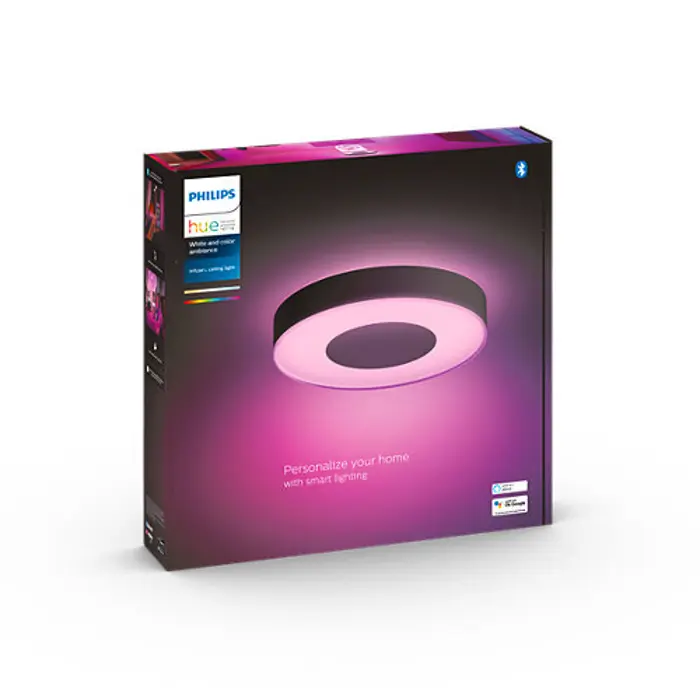 INFUSE PHILIPS HUE pametna LED stropna svjetiljka L crna