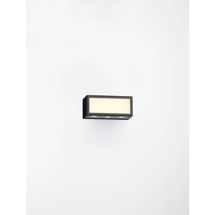 INGA ZIDNA LAMPA LED 3000K 875lm IP65 CRNA