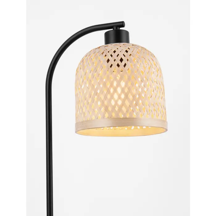 INTRA STOLNA LAMPA E27/12W/NATURAL & BLACK