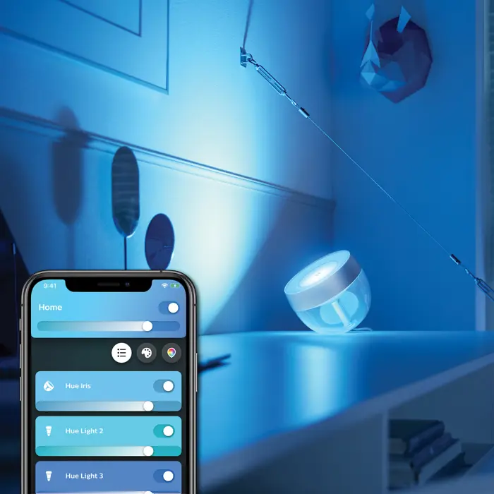 IRIS PHILIPS HUE prijenosna LED svjetiljka GEN4 srebrna