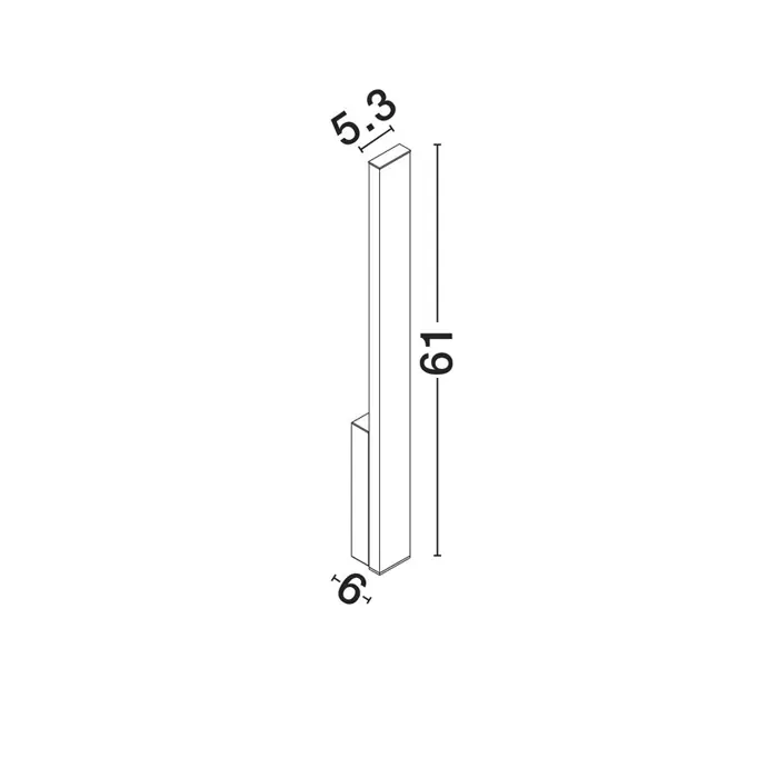 ISOS VANJSKA ZIDNA SVJETILJKA LED 6Watt 517Lm IP65 3000K CRNA