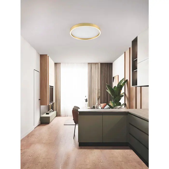 ISTOS PLAFONJERA/ZIDNA LAMPA LED /2700-3000K/38W/2363Lm/BRUSHED GOLD