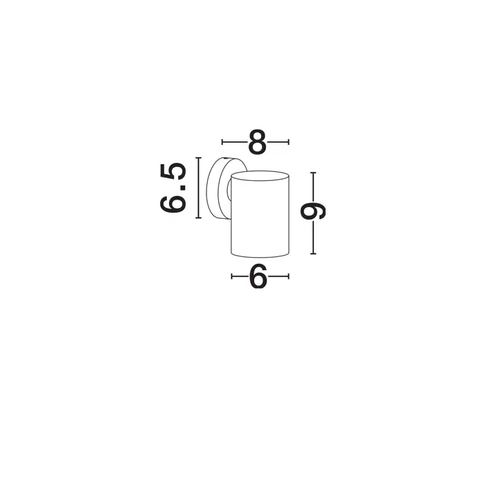JACKIE VANJSKA ZIDNA SVJETILJKA LED 3Watt 226Lm IP65 3000K ANTRACIT