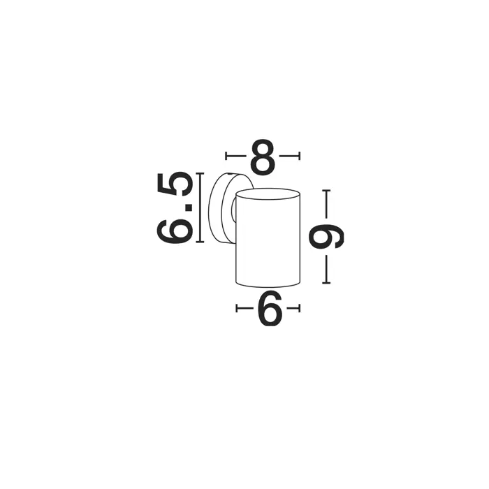 JACKIE VANJSKA ZIDNA SVJETILJKA LED 3Watt 226Lm IP65 3000K BIJELA