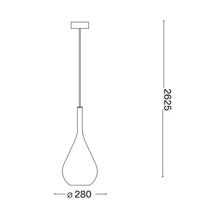 KALIQUE SP1-3 D28 VISILICA BRONCA E27 1x42W IP20