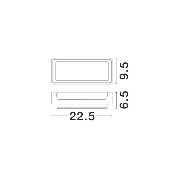 KEEN VANJSKA ZIDNA SVJETILJKA LED 12W/3000K/936lm/IP65/CRNA