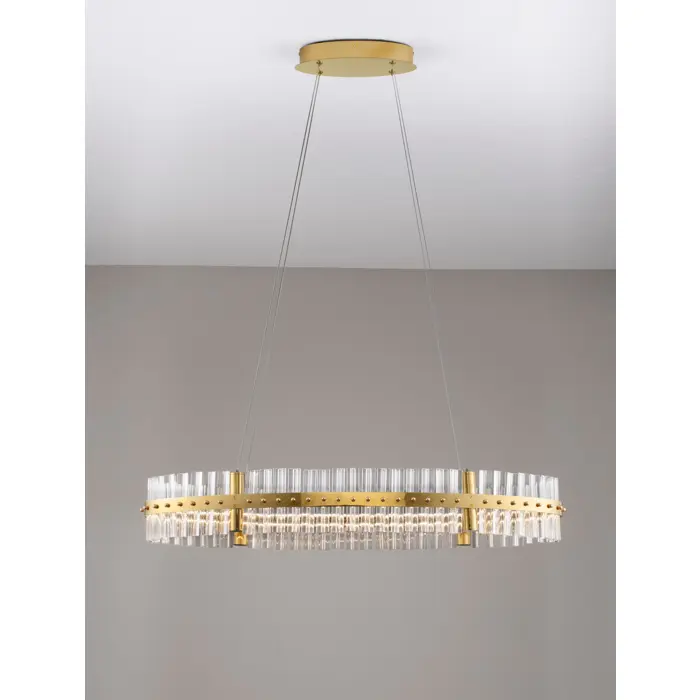 KEZO VISILICA LED/3000K/45W/4402Lm/PLATINUM GOLD