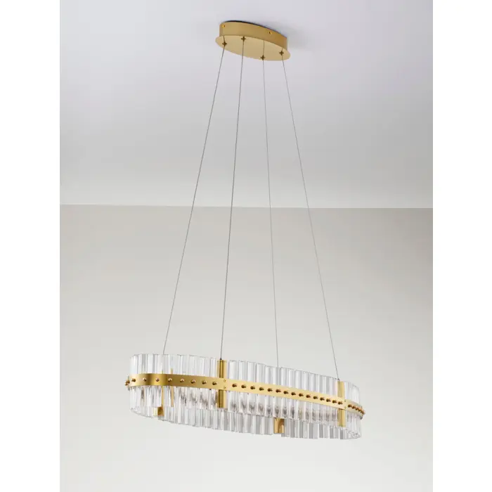 KEZO VISILICA LED/3000K/45W/4402Lm/PLATINUM GOLD