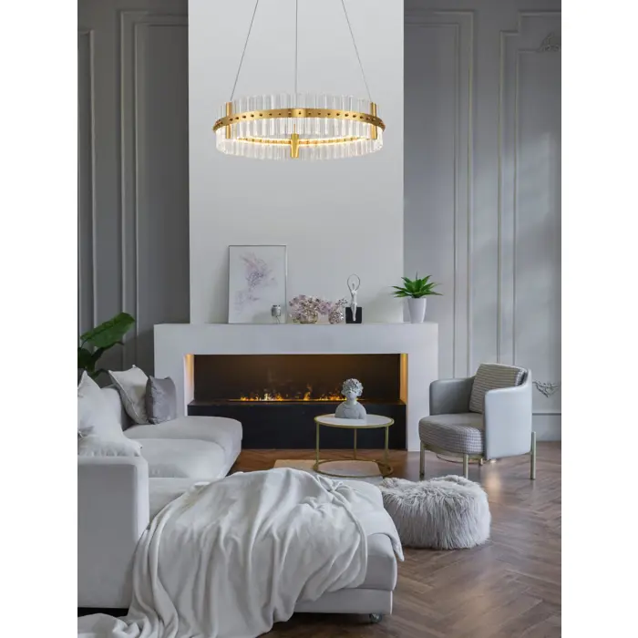 KEZO VISILICA LED/3000K/45W/4679Lm/PLATINUM GOLD