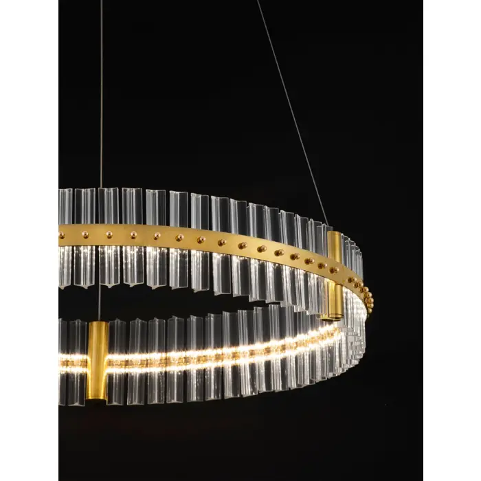 KEZO VISILICA LED/3000K/56W/6339Lm/PLATINUM GOLD