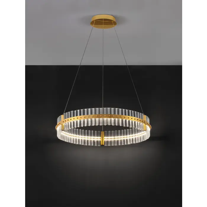 KEZO VISILICA LED/3000K/56W/6339Lm/PLATINUM GOLD