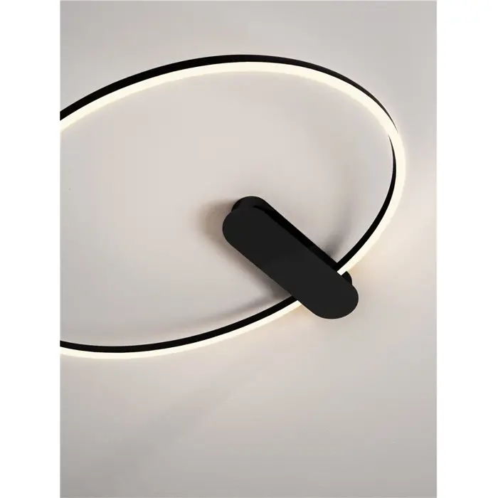 KIKLOS STROPNA SVJETILJKA LED/3000K/30W/1250Lm/CRNA