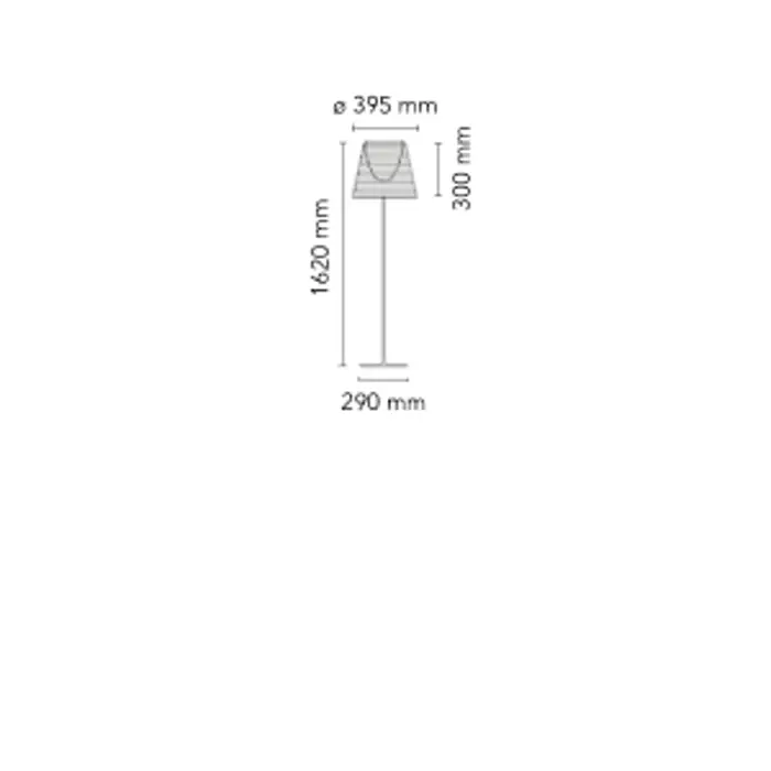 KTRIBE F2 STAJAĆA SVJETILJKA FUMEE E27 150W IP20