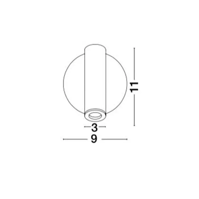 LAREDO ZIDNA LAMPA LED 3 WattW/3000K/190lm/IP20/BIJELA