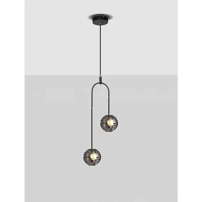 LAS VISILICA LED/3000K/20W/2527Lm/CRNA & ZLATNA & SIVA