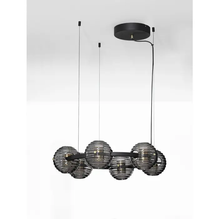 LAS VISILICA LED/3000K/60W/6087Lm/CRNA & ZLATNA & SIVA