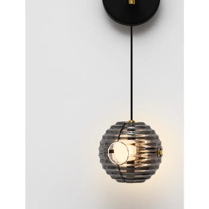 LAS ZIDNA LAMPA LED/3000K/13W/1526Lm/CRNA & ZLATNA & SIVA
