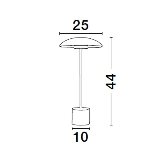 LASH STOLNA LAMPA LED 5W/3000K/250lm/ /IP20/ZLATNA & CRNA