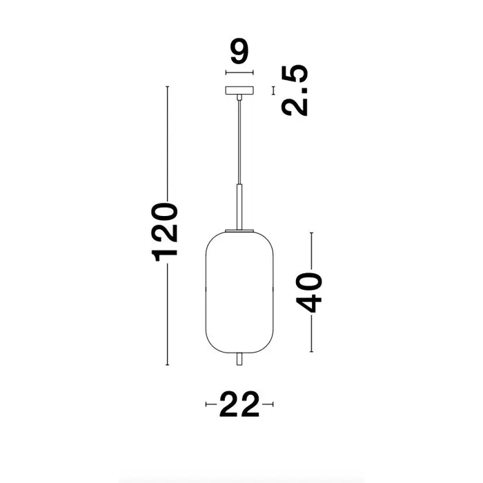 LATO VISILICA E27 /IP20/MESNG ZLATNA