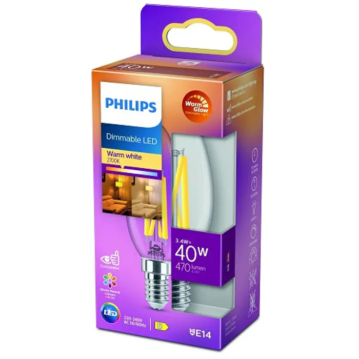 CONSUMER LED ŽARULJA classic 40W B35 E14 CL WGD90 SRT4