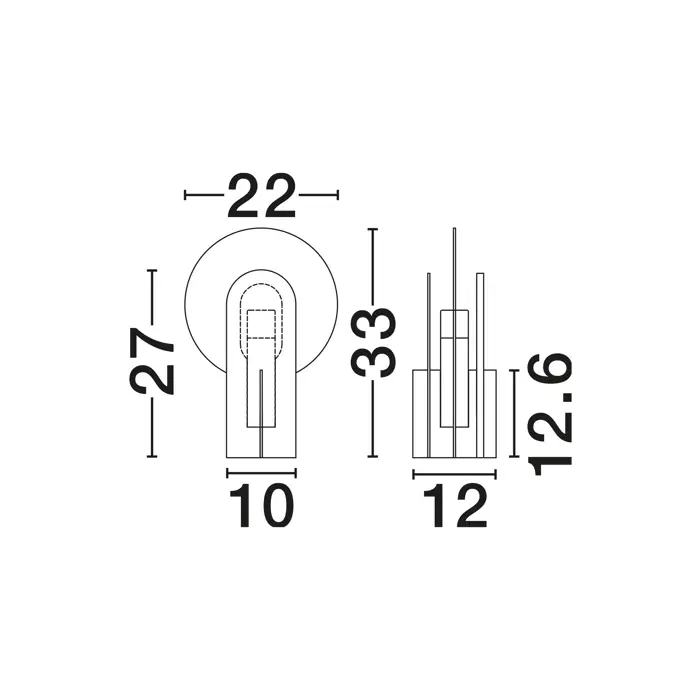 LED stolna svjetiljka Nova Luce Aviel s Touch regulacijom na dodir, 7W