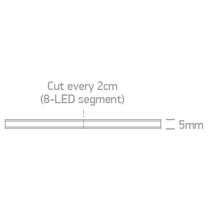 LED TRAKA COB 24V/DC 10W/m 400led/m 810lm/m 3000K IP20 5mm CRI90