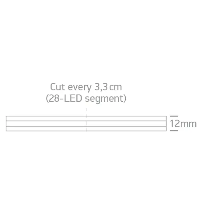 LED TRAKA 24V/DC 18W/m COB LED 3000K 500lm + RGB 5M