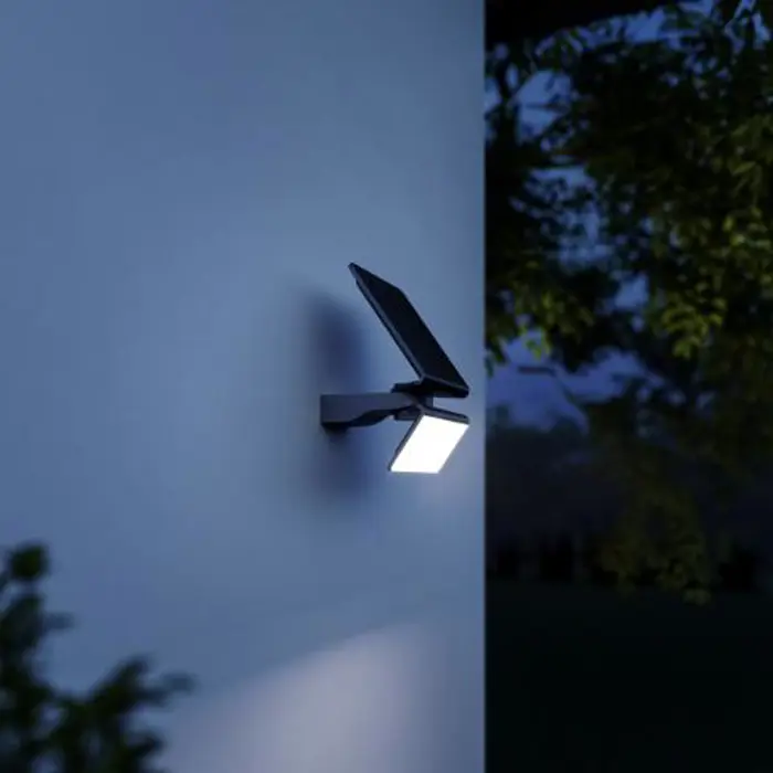 LED VANJSKA ZIDNA SVJETILJKA SA SENZOROM XSOLAR L-S SREBRNA
