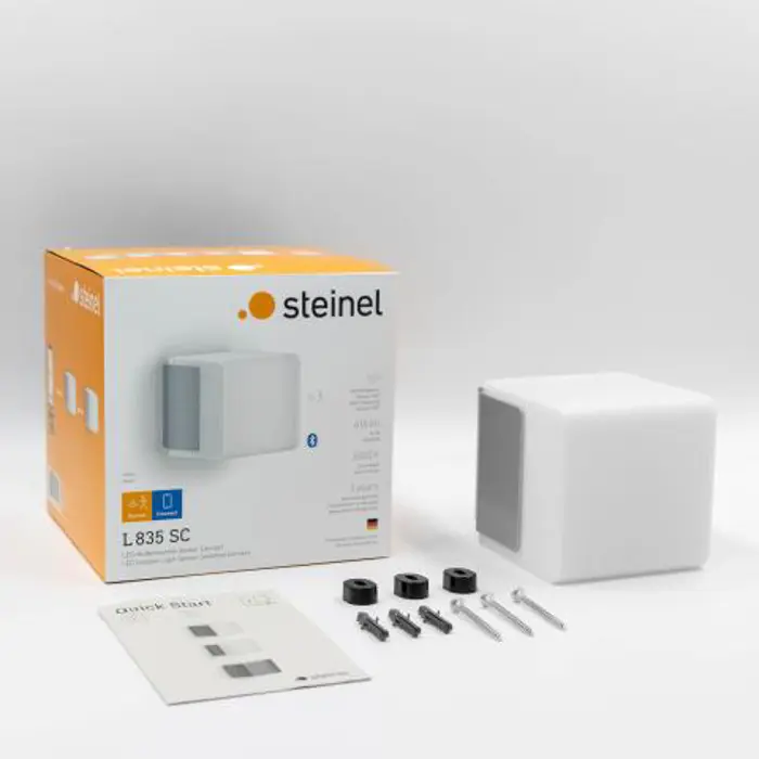 LED VANJSKA ZIDNA SVJETILJKA SENZOR I BLUETOOTH L 835 SC SREBRNA 9,1W 3000K