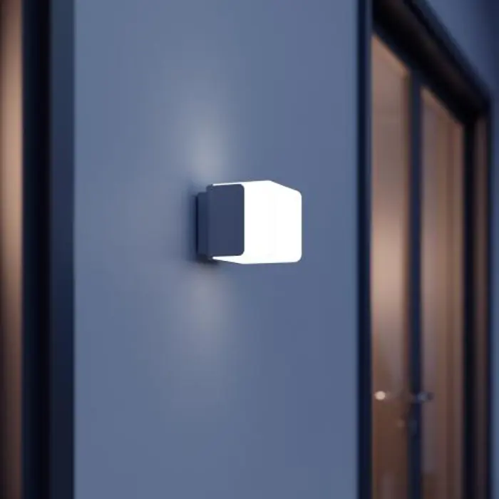 LED VANJSKA ZIDNA SVJETILJKA SENZOR I BLUETOOTH L 835 SC SREBRNA 9,1W 3000K